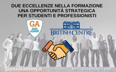 Comunicato Partnership Geeks Academy – British Centre