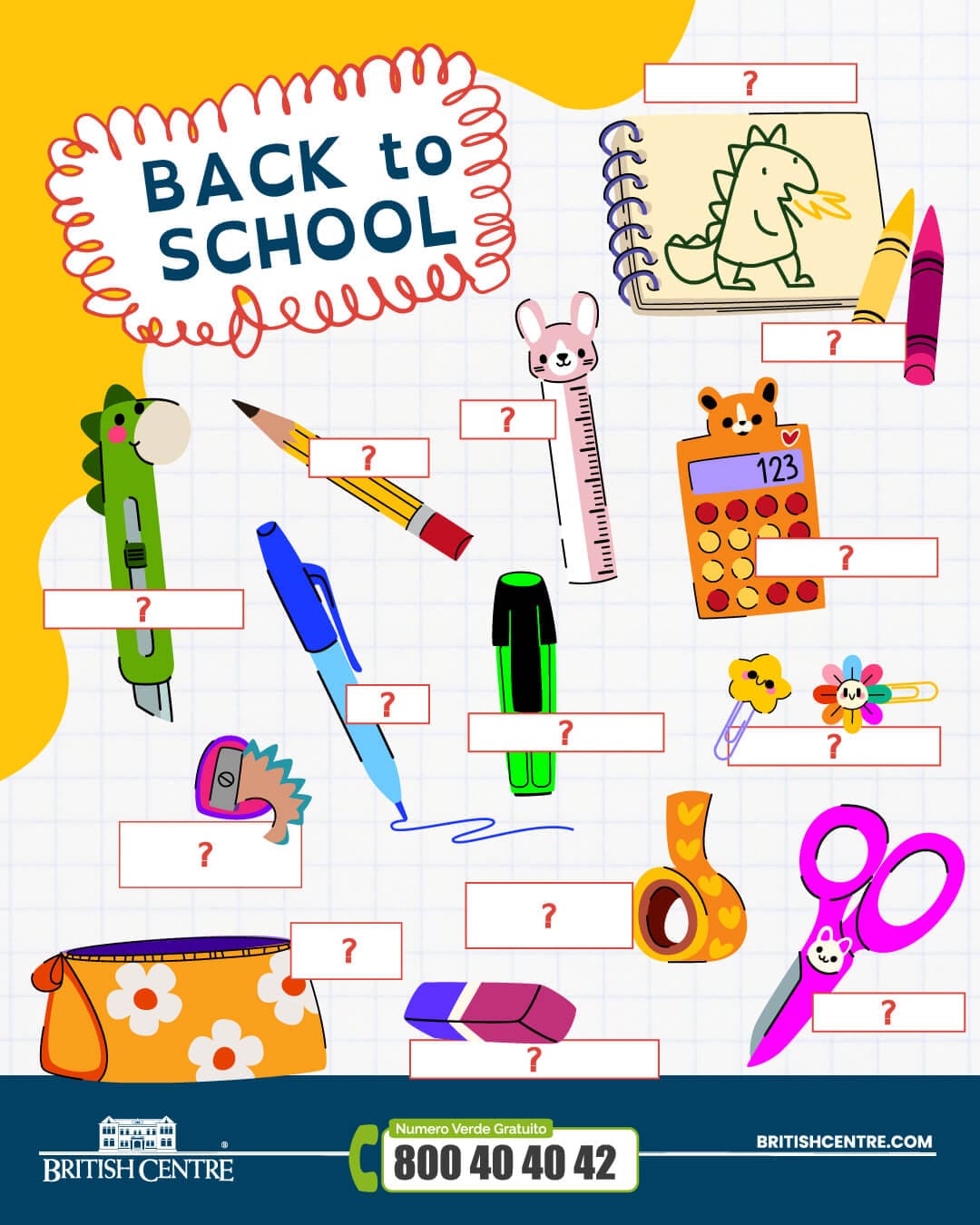 Back to School objects